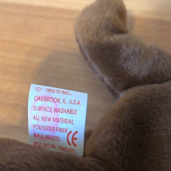 Ty Beanie Baby Chocolate Retired stamped error tags - Picture 5 of 6